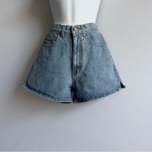 BREAKER JEANS Vintage Light Wash Denim Shorts 90s Y2K Size 7 Juniors